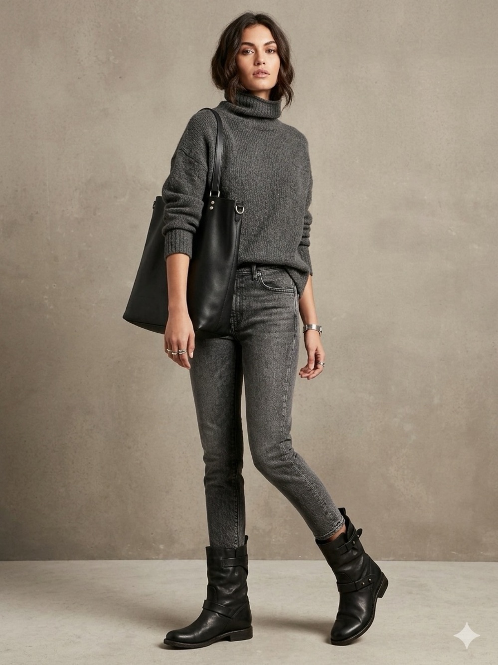 Rag & Bone Black Leather Ashford Moto Boots Size 6.5